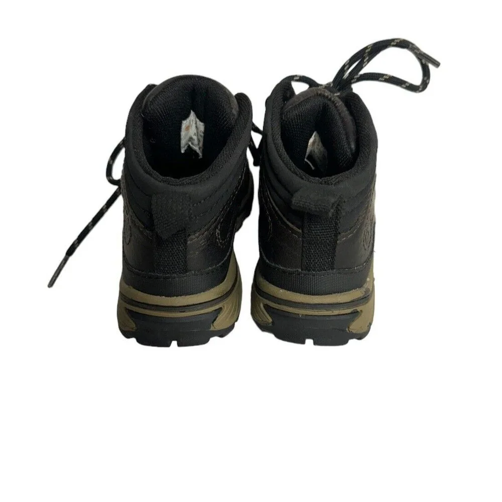 Timberland Backroads Youth Size‎ 9 Brown Leather Waterproof Hiking Boots #22913